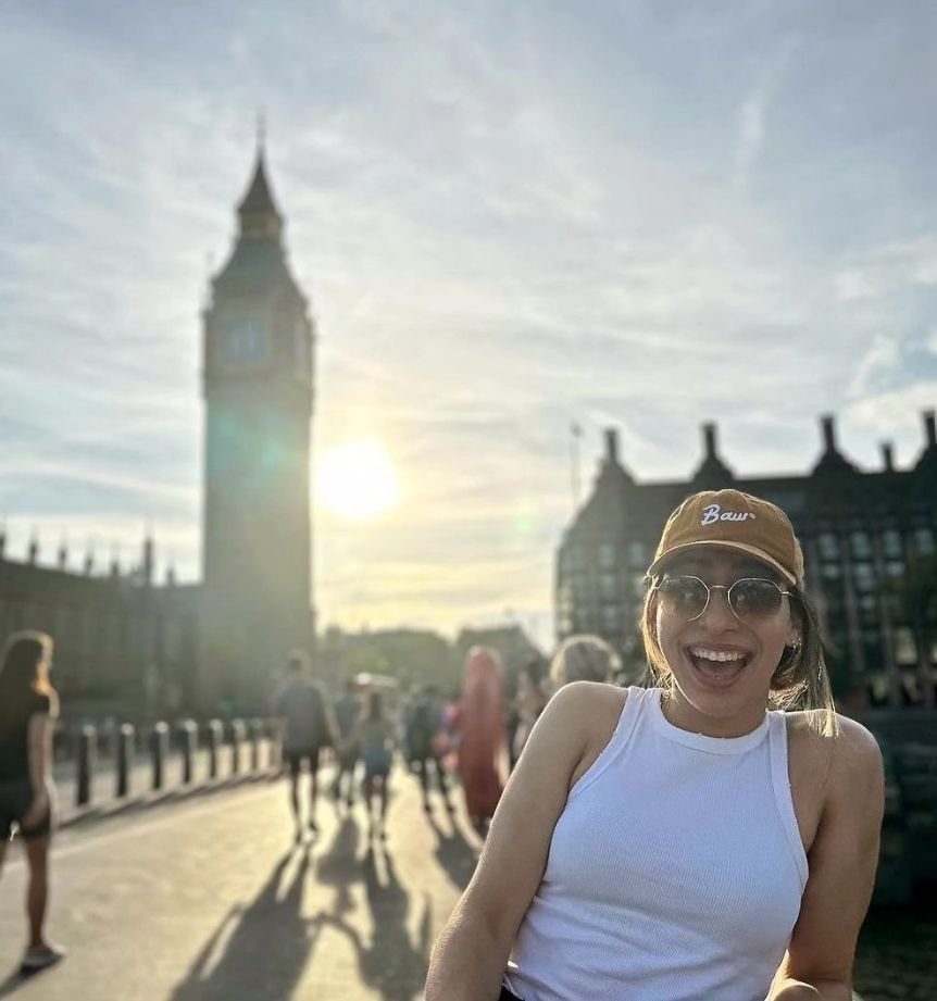 Viajante iTrip no Big Ben, Londres
